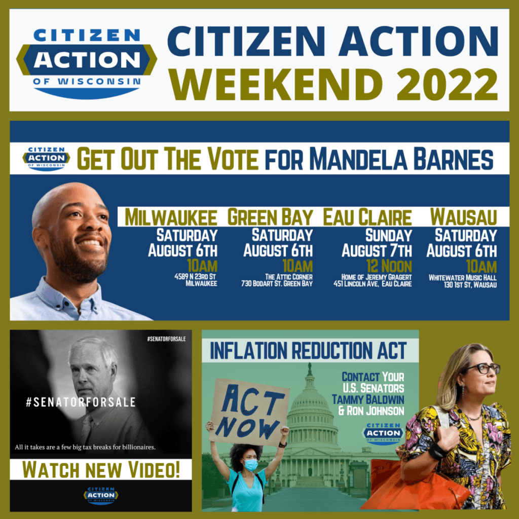 Citizen Action Weekend; Friday, August 5th – Sunday, August 7th