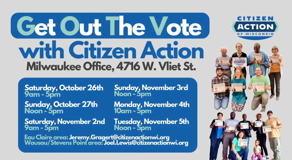 Citizen Action Weekend ’24 Newsletter, Friday October 25th
